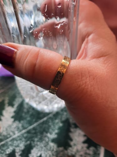 Customer photo review of "Gewiss, mit der Erschwernis, kommt die Erleichterung" Ring