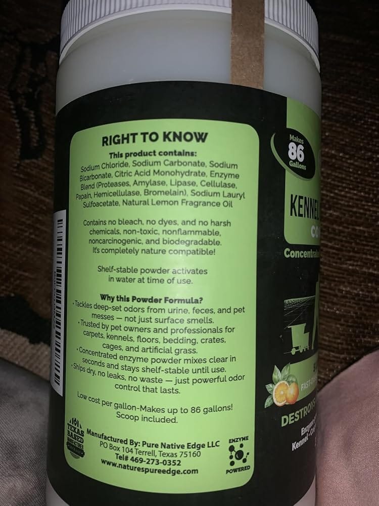 Customer photo review of Kennel Odor Eliminator Concentrate