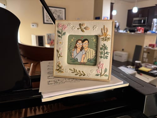 Customer photo review of 4x4 Giclee Fine Art Prints