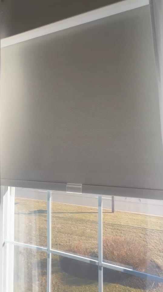 Customer photo review of Storm Blackout Roller Shades