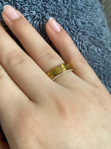 Customer photo review of "Gewiss, mit der Erschwernis, kommt die Erleichterung" Ring