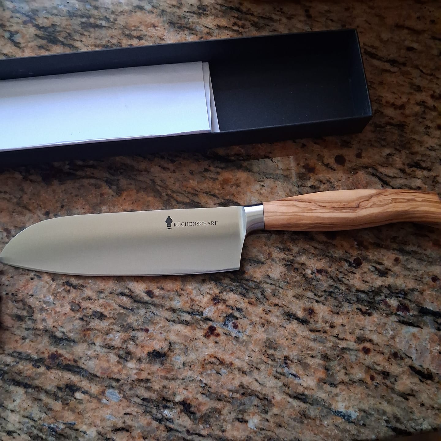 Customer photo review of Küchenscharf Santoku 16 cm (100% Solinger Handwerkskunst)