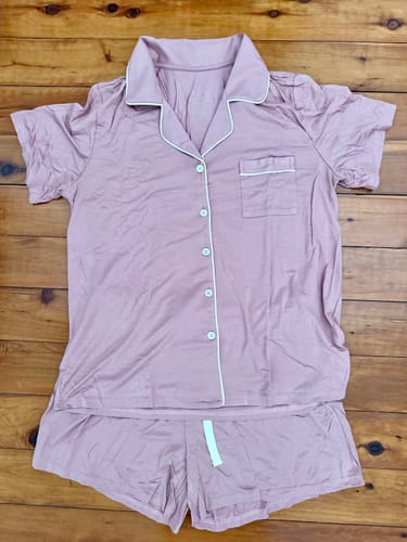 Customer photo review of Cinnamon : Bamboo Short Pyjama Set - Georgia
