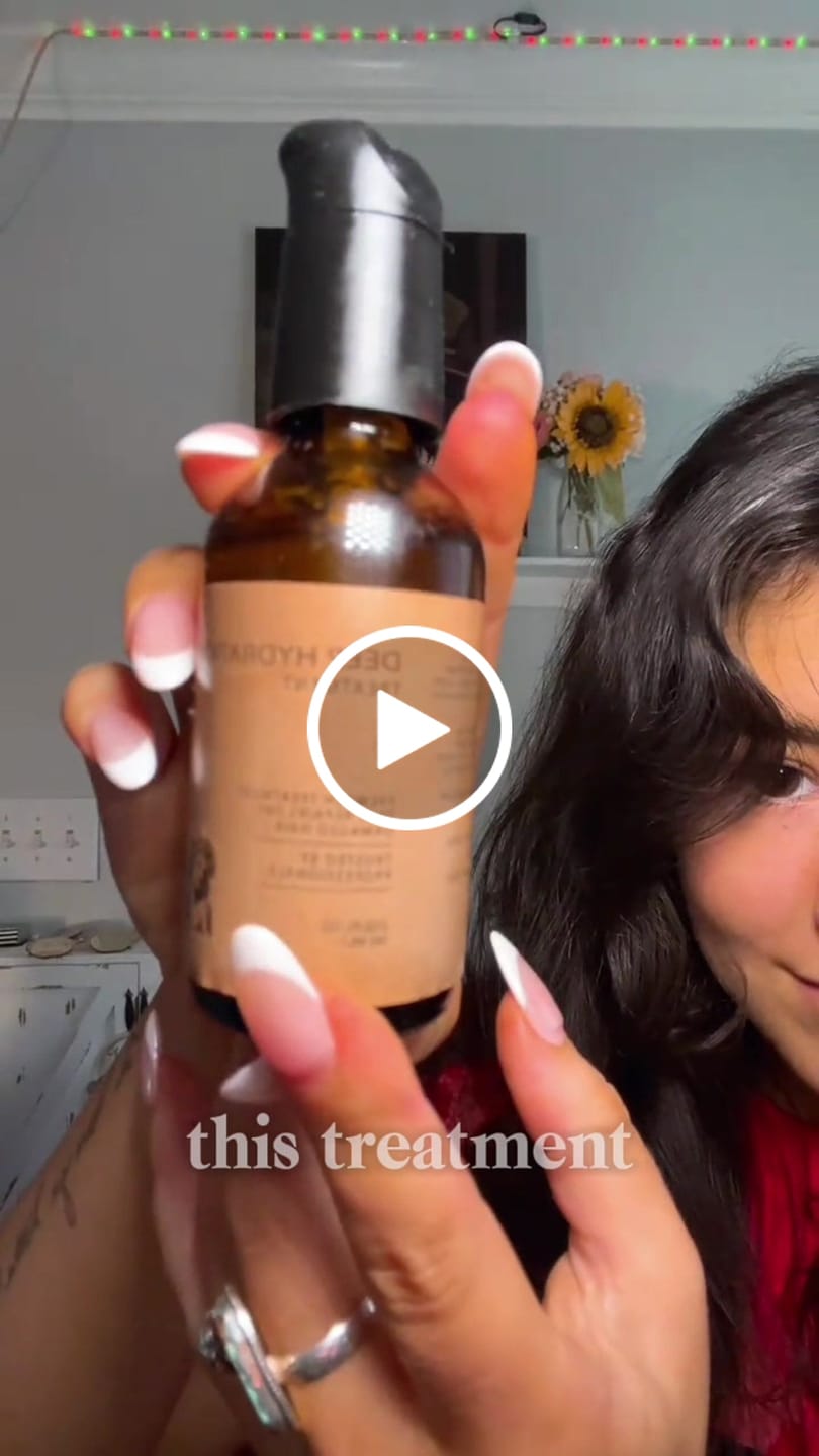 Customer video review of Deep Hydration Treatment