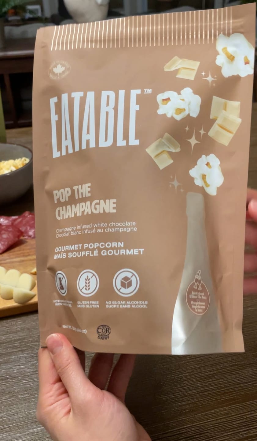 Customer photo review of Pop the Champagne (125g) - White Chocolate "Popping" Kettle Corn