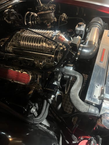 Customer photo review of Upper & Lower Radiator Hose Skin Kit -Carbon Fiber/Kevlar