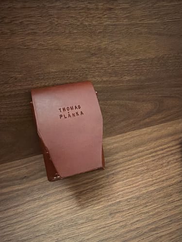 Customer photo review of Slimmad plånbok i äkta läder