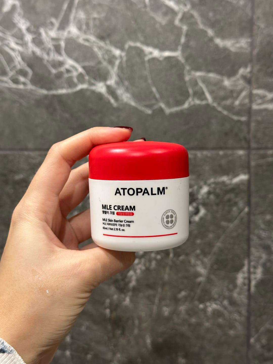 Customer photo review of Mitrinošs un atjaunojošs lamelārais sejas krēms Atopalm MLE Cream
