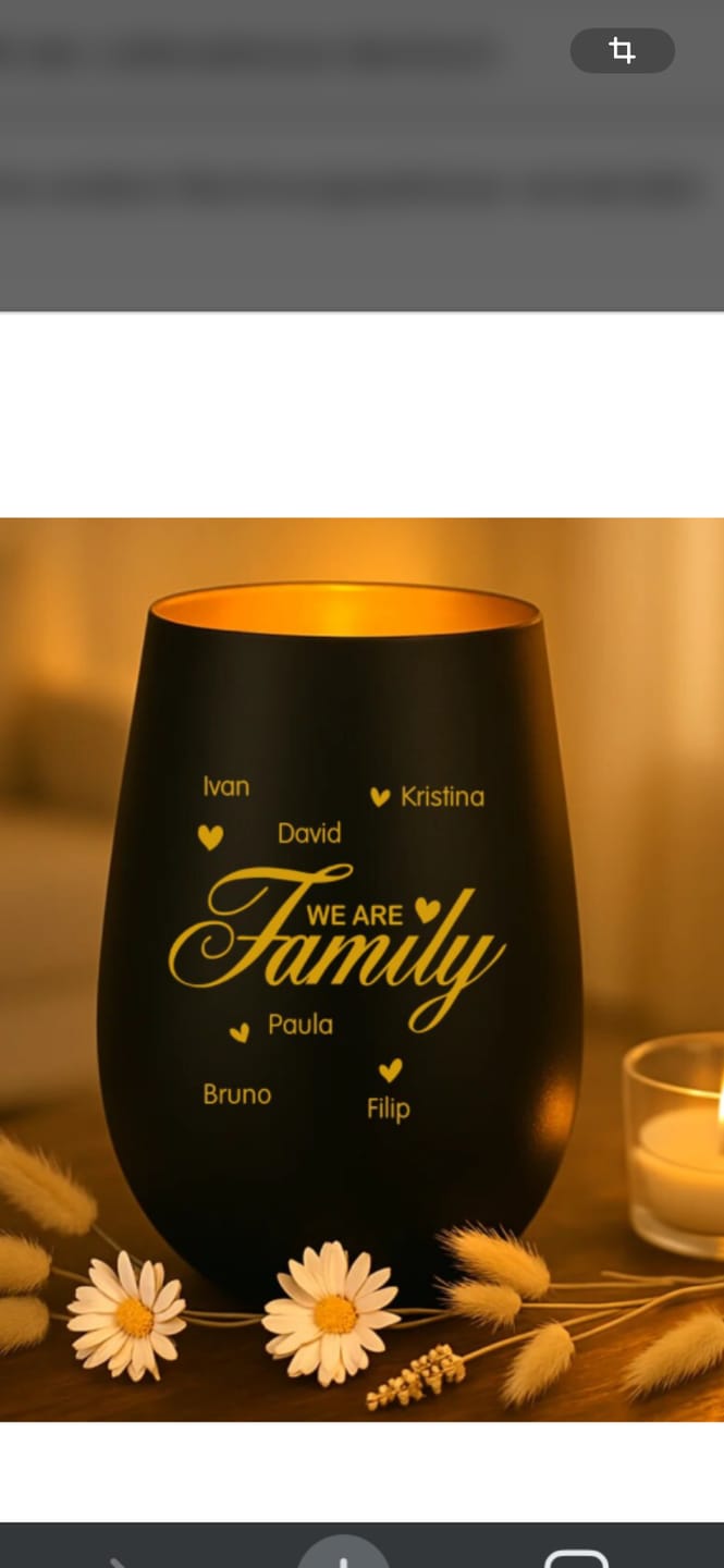 Customer photo review of We are Family - Familien-Windlicht