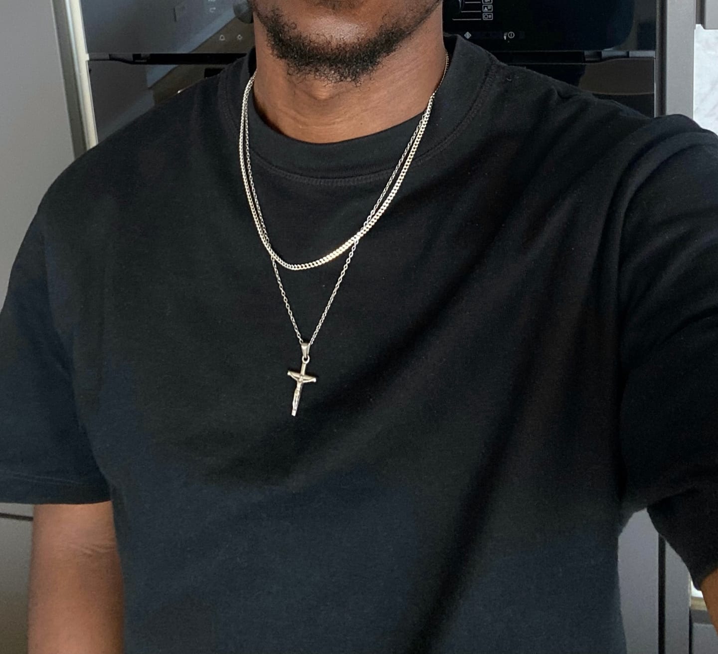 Customer photo review of 3mm Cuban Chain (Silver)