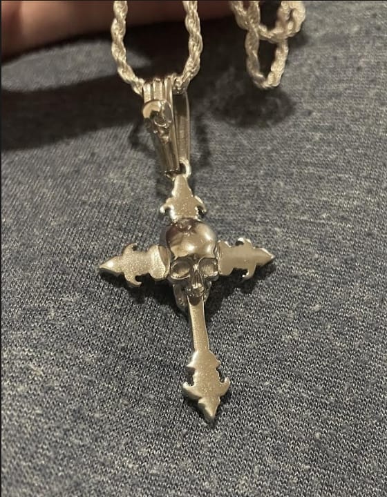 Customer photo review of DOWN YOUR THROAT PENDANT