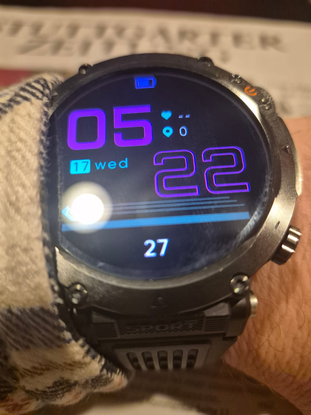 Customer photo review of STONE – Die stabilste Smartwatch mit 21+ Tagen Akkulaufzeit
