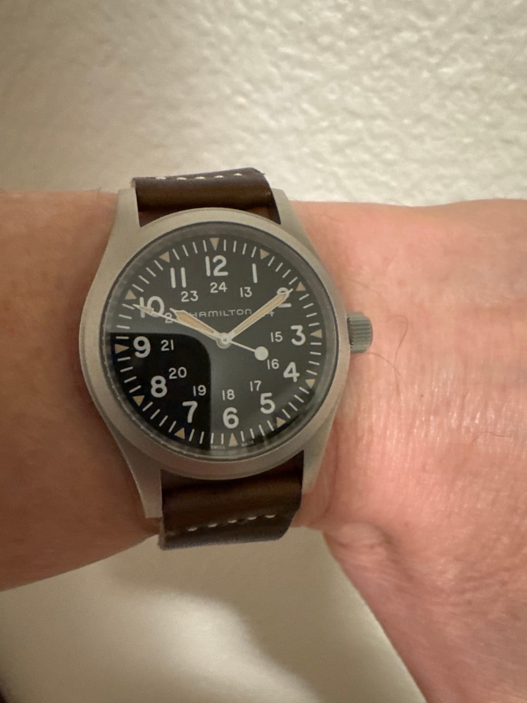Customer photo review of Horween Brown Nut Dublin | Natural Thread