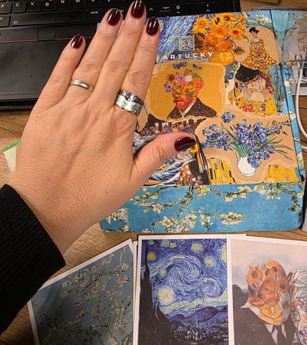 Customer photo review of Van Gogh Starry Night Tablo Tasarım Yüzük