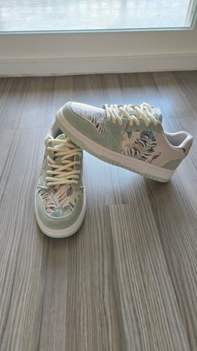 Customer photo review of Verdant Impression, Watercolor Sneakers