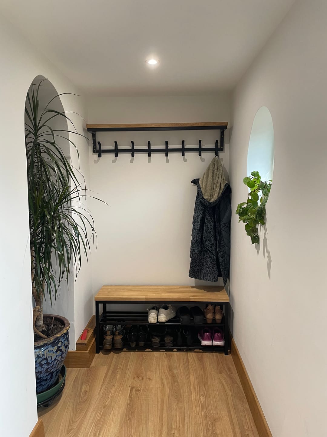 Customer photo review of Hallway Boot Bench