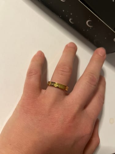 Customer photo review of "Gewiss, mit der Erschwernis, kommt die Erleichterung" Ring