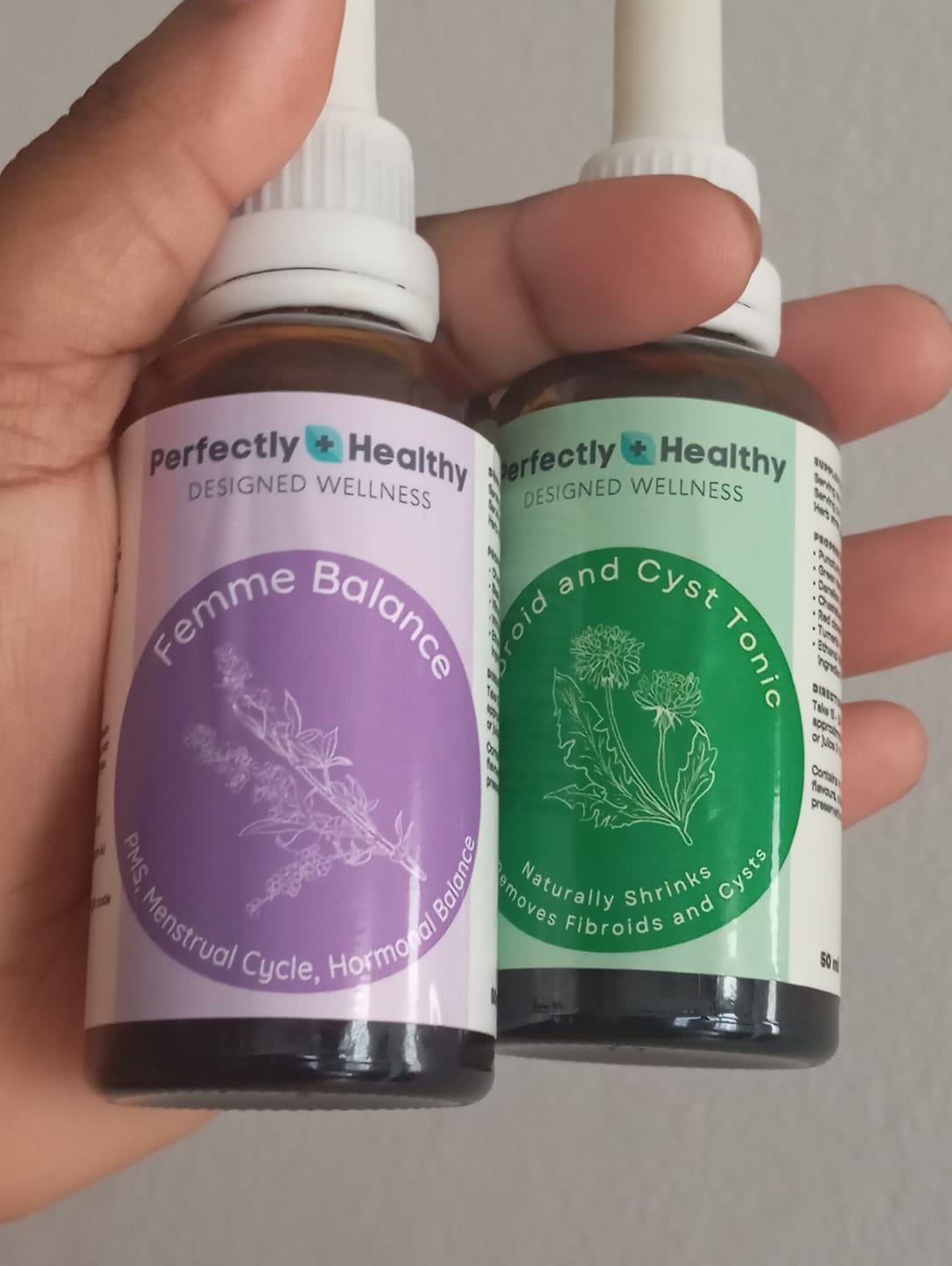 Customer photo review of Fibroid & Hormonal Balance Combo