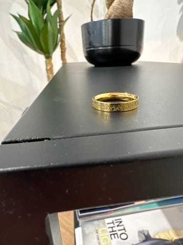 Customer photo review of "Gewiss, mit der Erschwernis, kommt die Erleichterung" Ring
