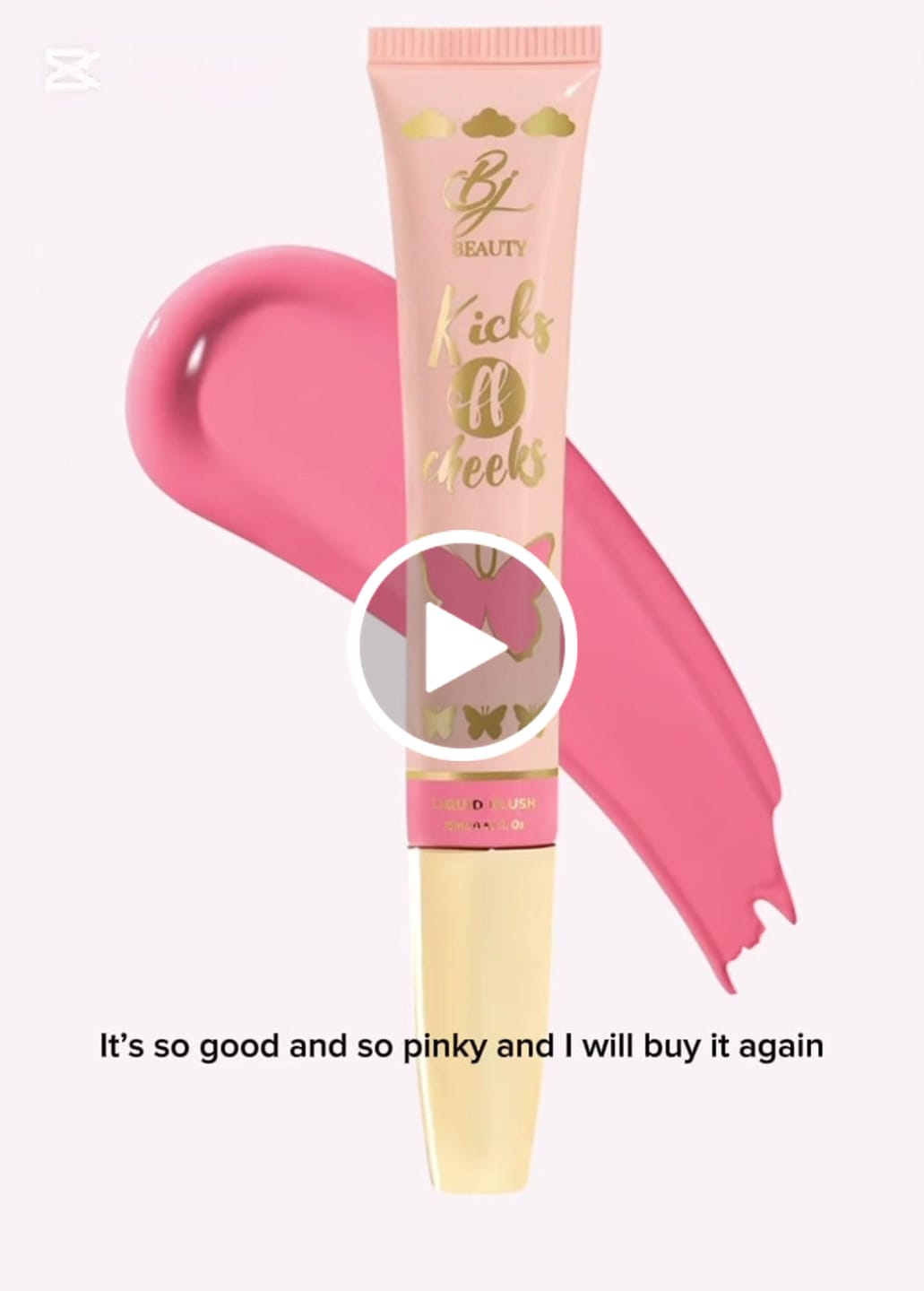 Customer video review of liquid blush - PINK PIE