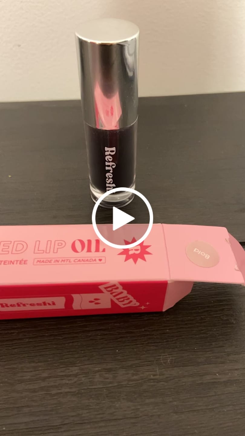 Customer video review of Bold Color Changing Tinted Lip Oil