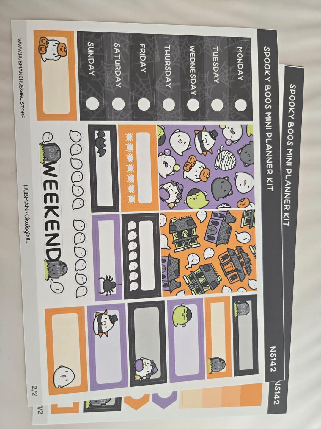 Customer photo review of Spooky Boos Mini Planner Kit (Set of 2)