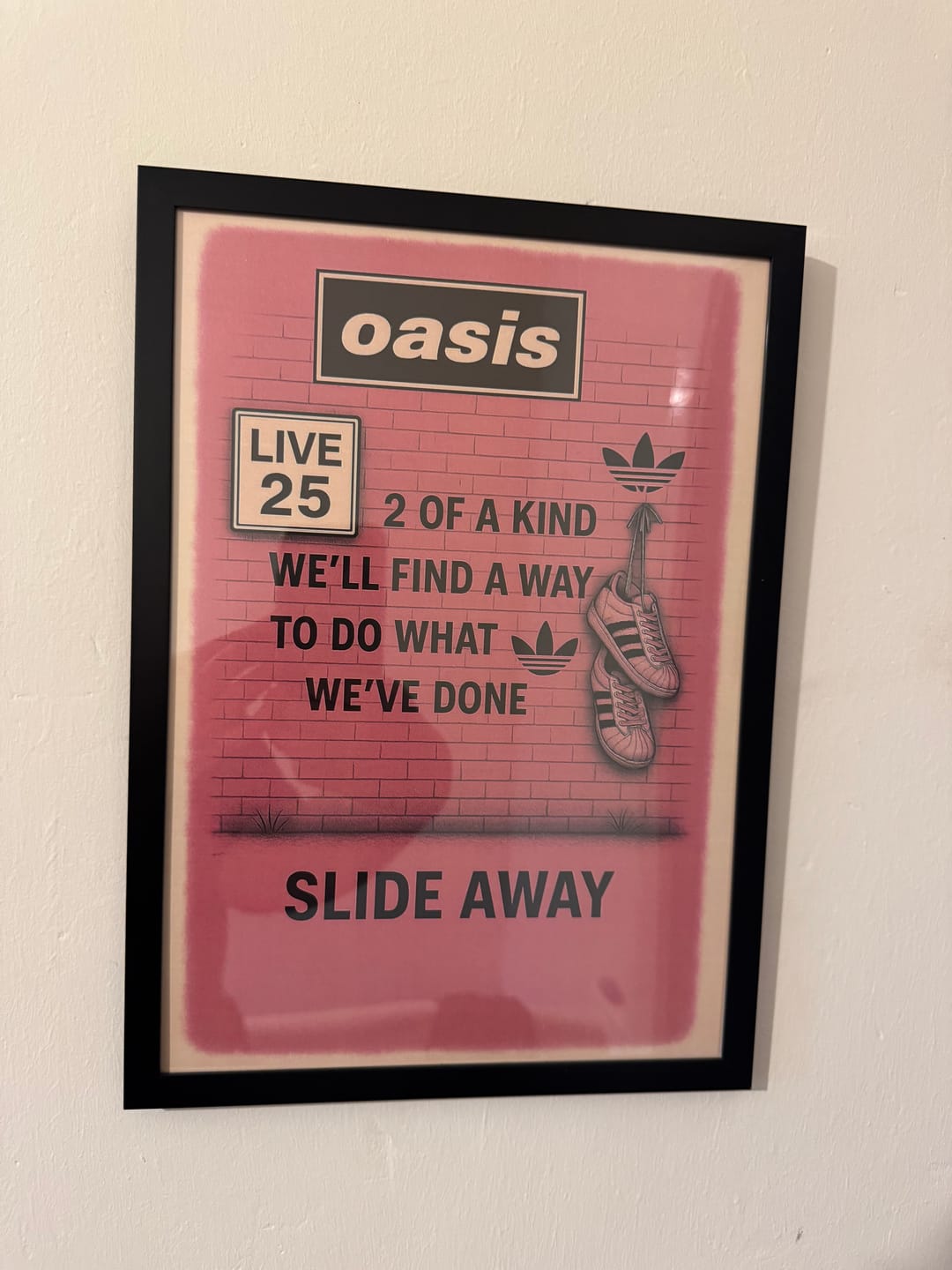 Customer photo review of Slide Away (2 of a kind) - Oasis Inspired Graffiti Poster