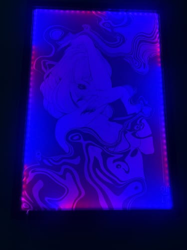 Customer photo review of Guidance Plexi Glass Wall Art