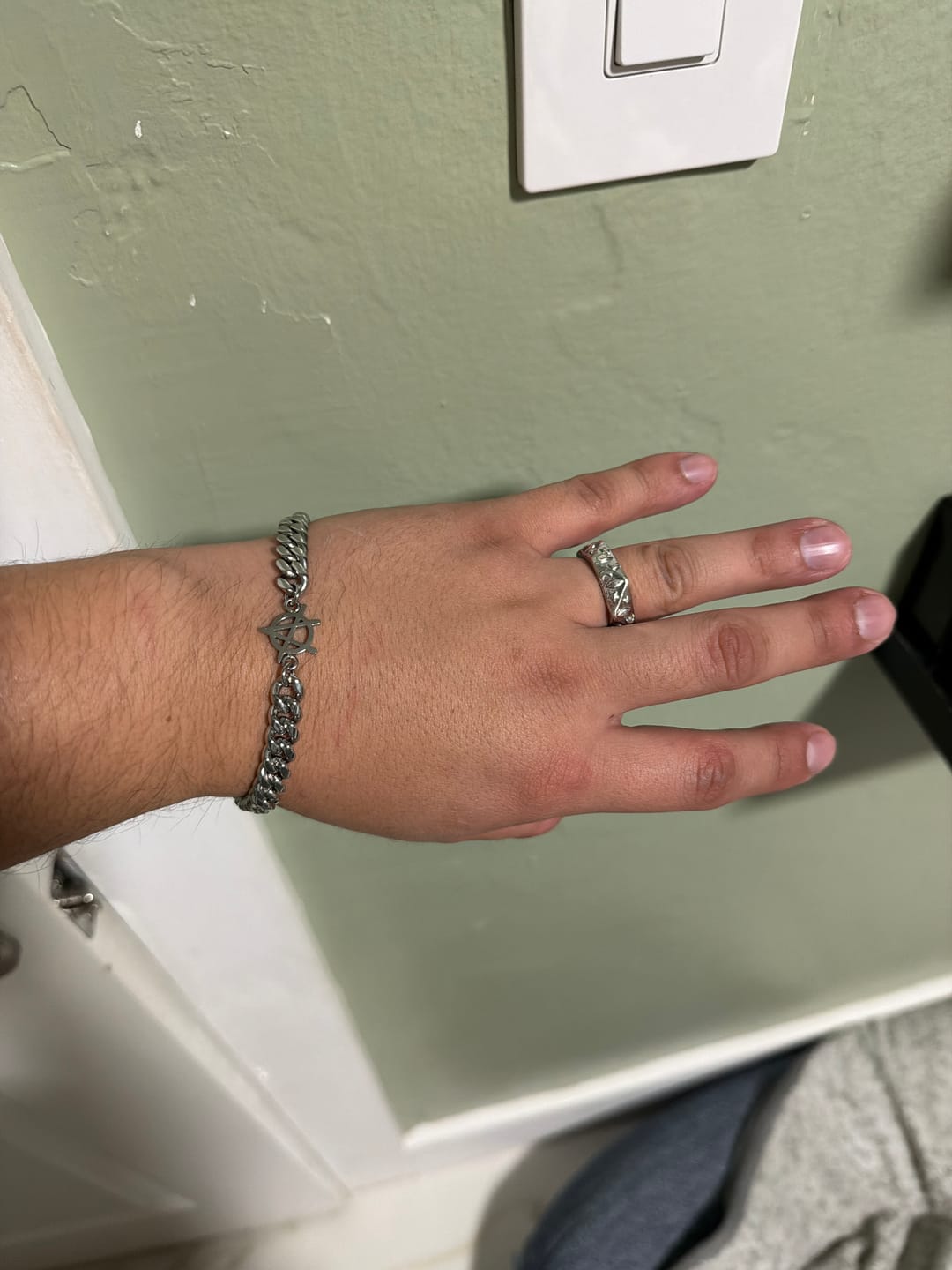 Customer photo review of ANARCHY CUBAN BRACELET