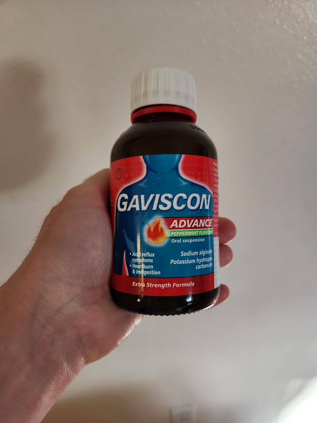 Customer photo review of Gaviscon Advance Peppermint Flavour Oral Suspension, 250ml 6 Pack