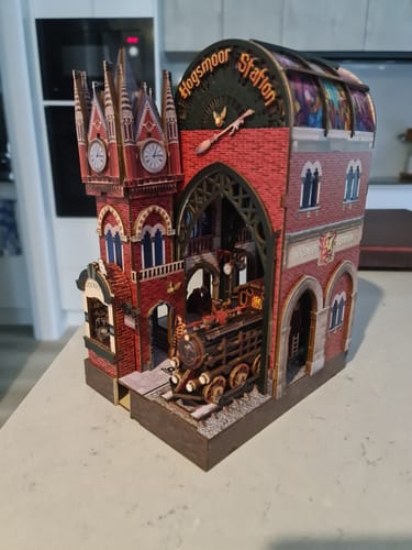 Customer photo review of Hogsmoor Station DIY Book Nook Kit