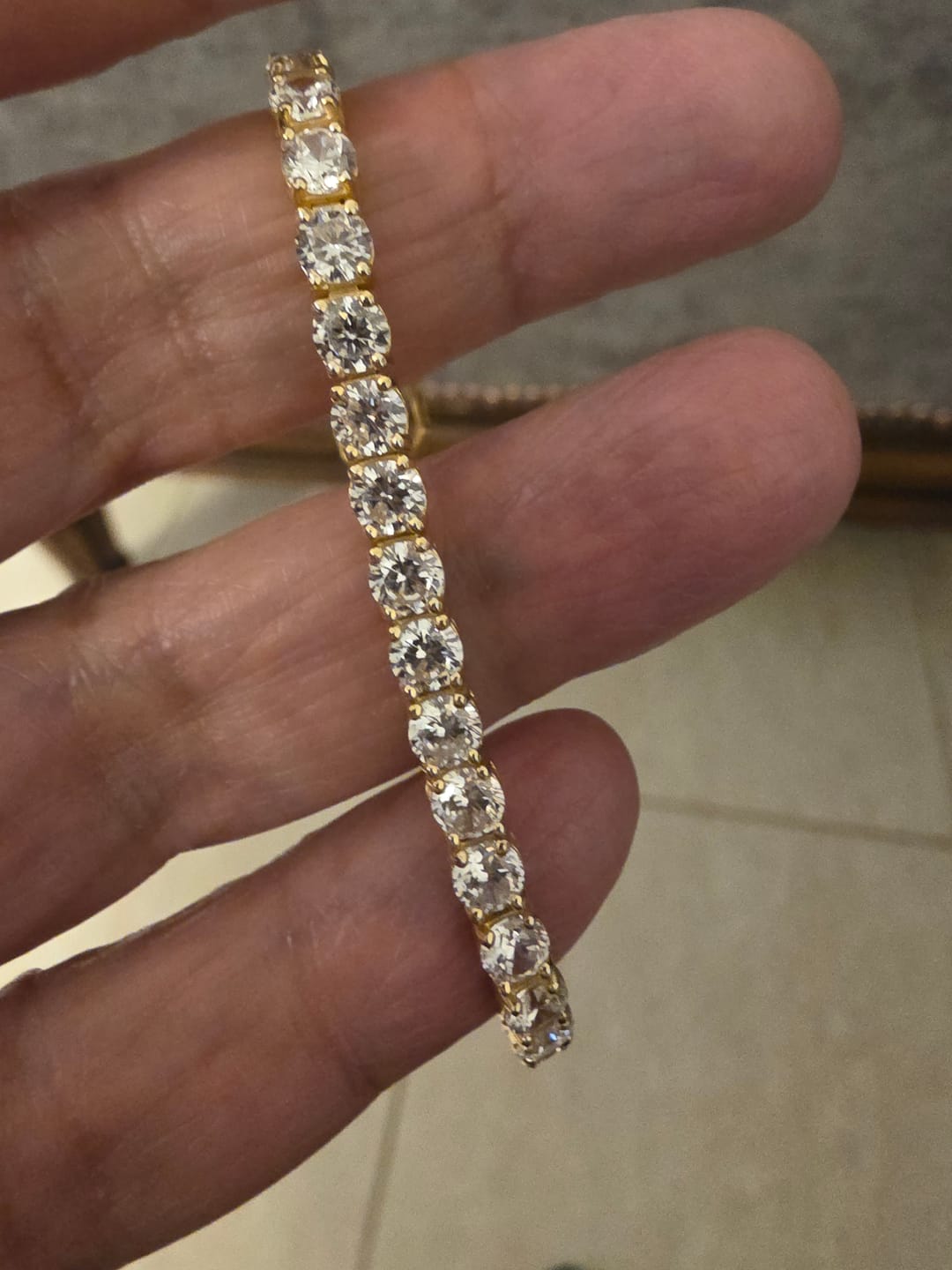 Customer photo review of 4MM TENNIS BRACELET
