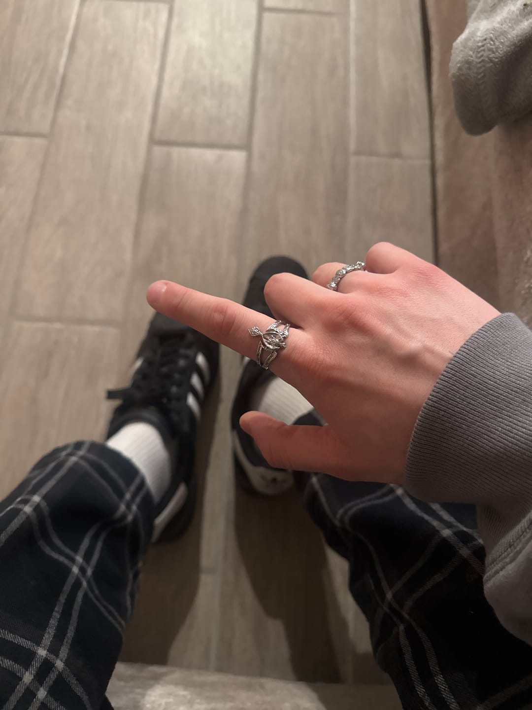 Customer photo review of TRIBAL CROSS RING