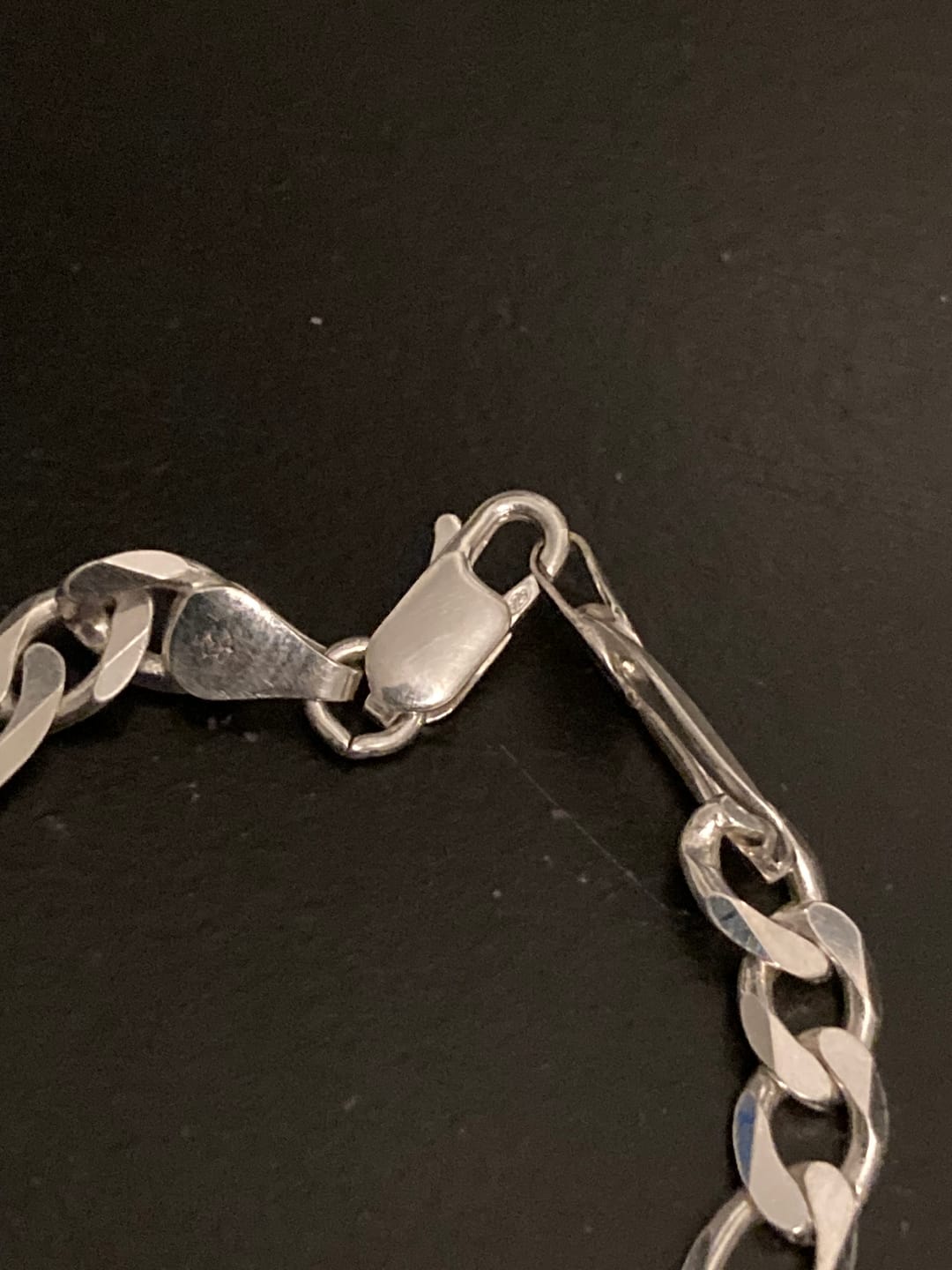 Customer photo review of SILVER FIGARO BRACELET