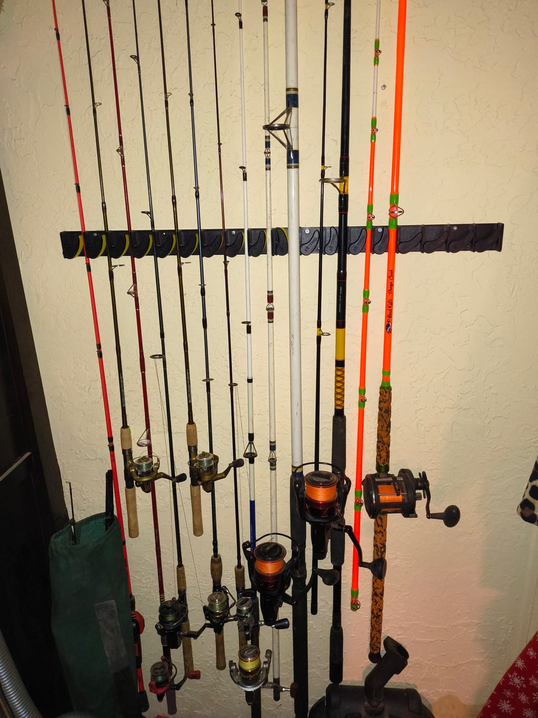 Customer photo review of Beyond Fishing GripLock Vertical Fishing Rod Rack