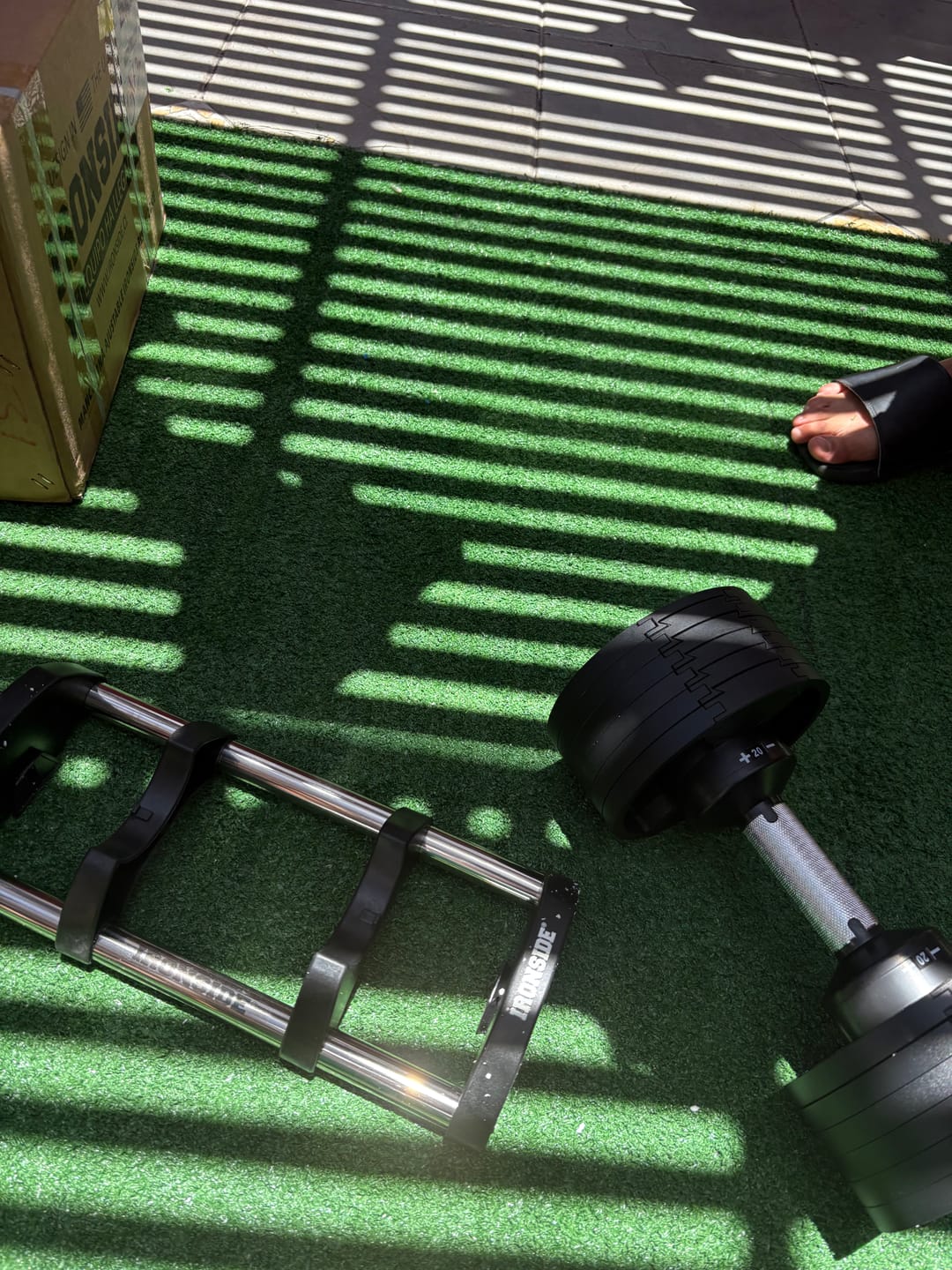 Customer photo review of Mancuerna Ajustable 20 kg IRONSIDE Block