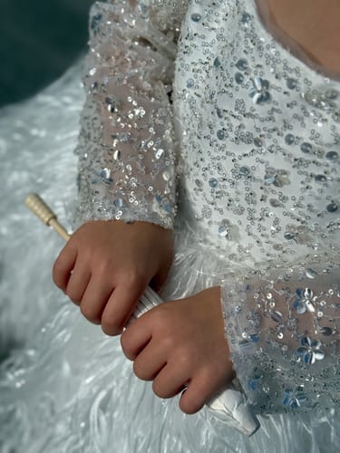 Customer photo review of Cute Baby Girl Christmas Dress Toddler Pageant First Communion Princess Dress