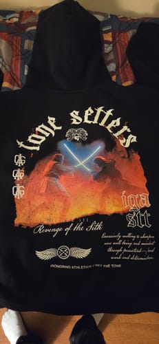Customer photo review of [Limited Edition] 'Star Wars: Duel of the Fates' Hoodie (TS)