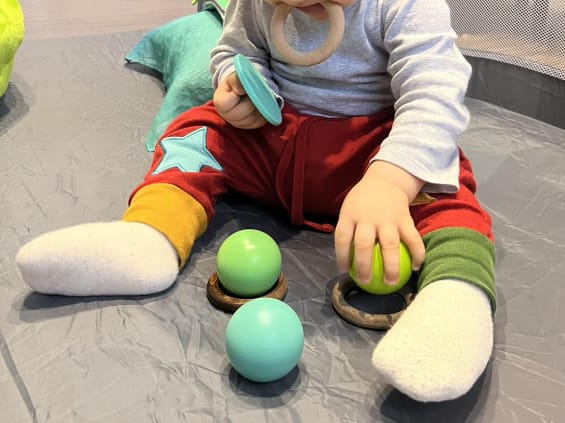 Customer photo review of Red Knee Patch Star Joggers