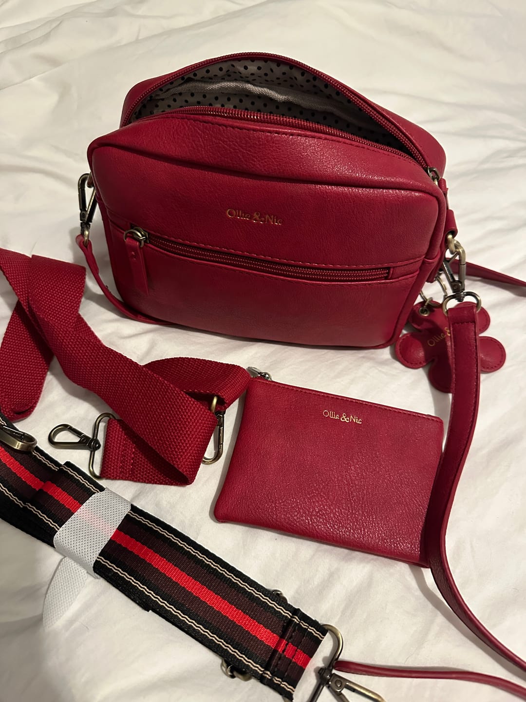 Customer photo review of Gigi Crossbody - Cherry Red