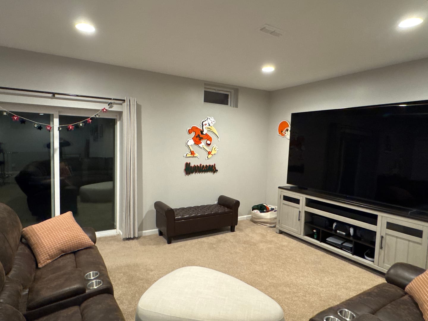 Customer photo review of Miami Hurricanes "Sebastian the Ibis" 3D Vintage Metal Wall Art