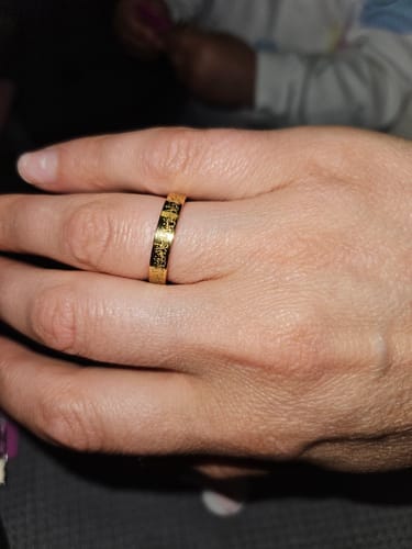 Customer photo review of "Gewiss, mit der Erschwernis, kommt die Erleichterung" Ring
