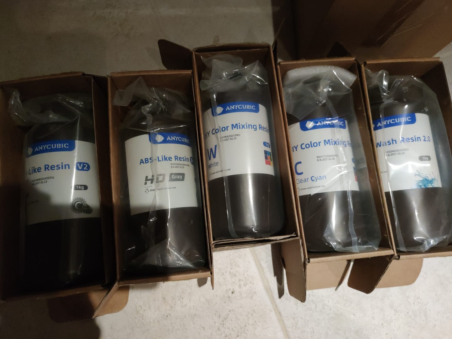 Customer photo review of Anycubic Boîte Mystère de Résine et de Filaments