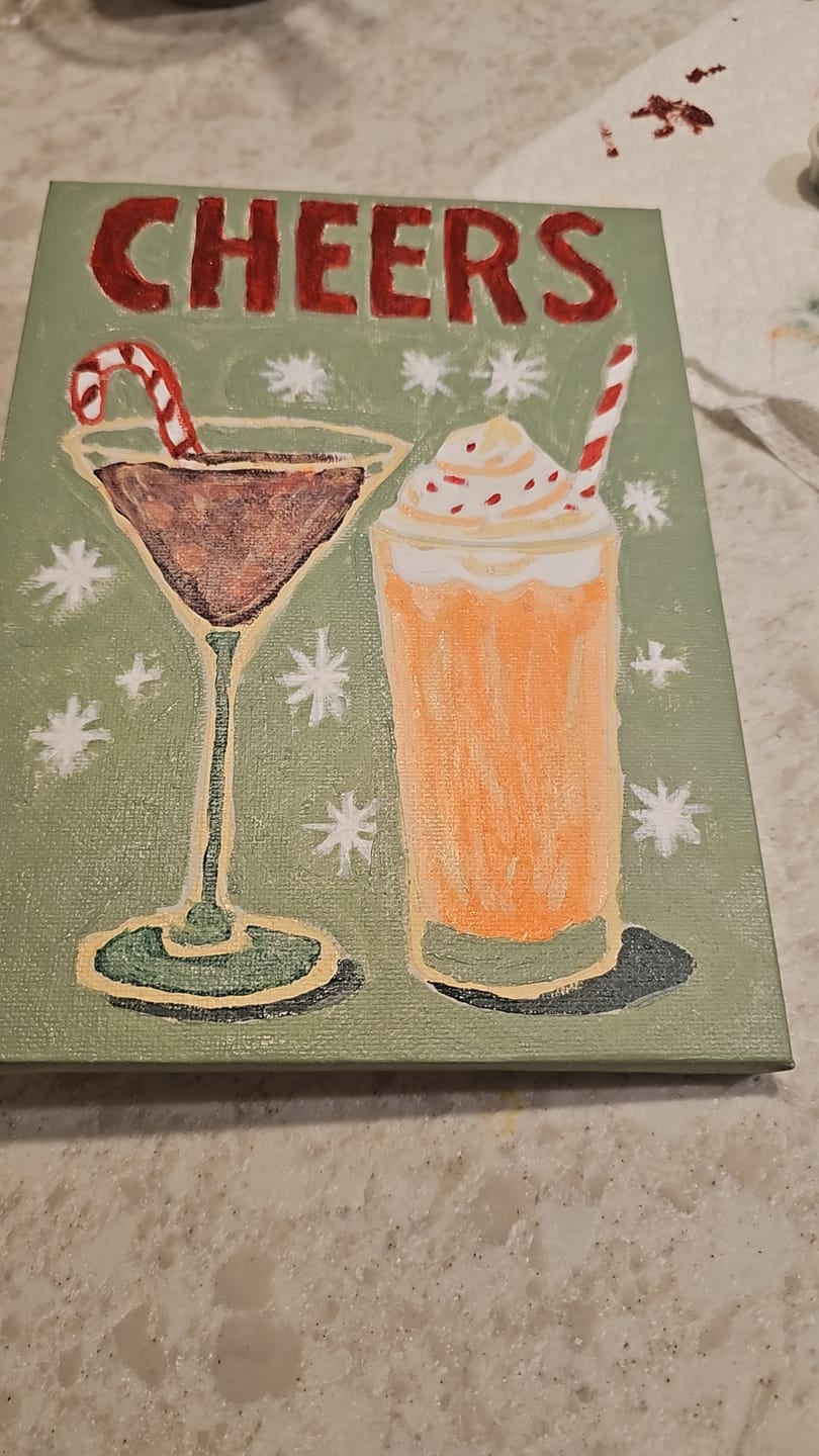 Customer photo review of 6 Mini Paintings - Merry Christmas Set