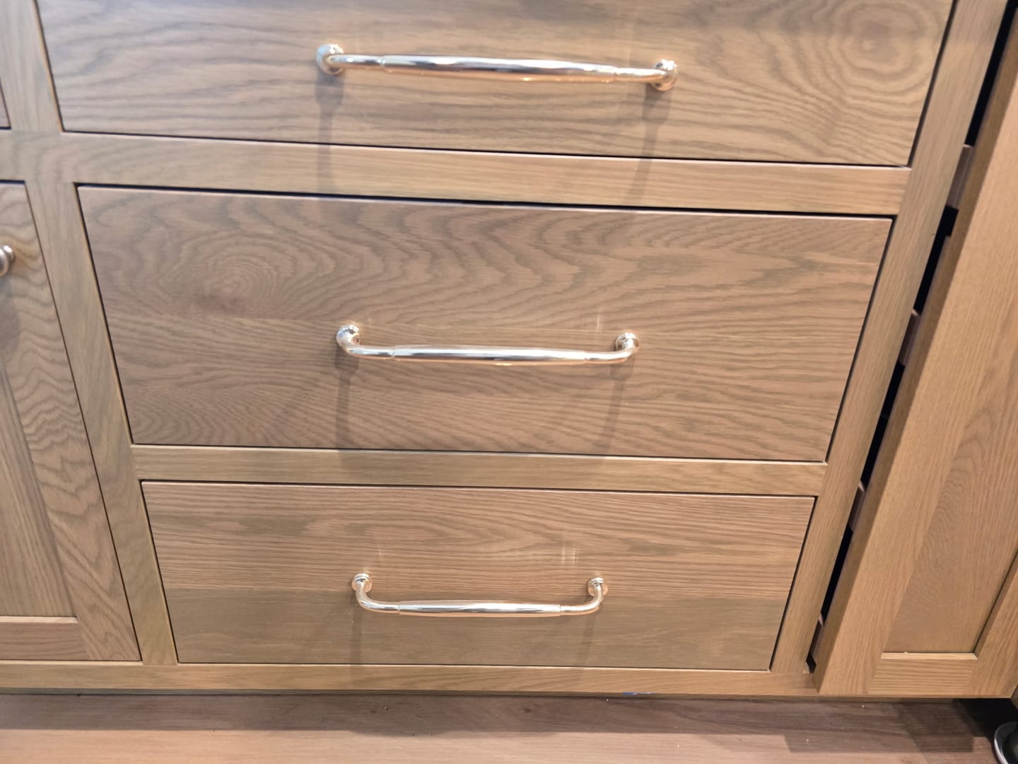 Customer photo review of Classic Cabinet Pulls - Unlacquered Brass Polished
