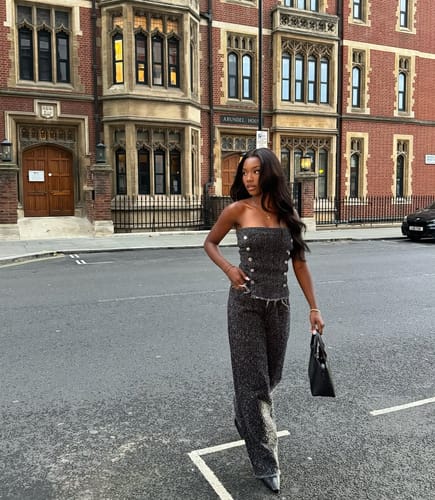 Customer photo review of Black Edition Classic Loose Body Wave Wig 5x5 Swiss HD Lace Glueless Fit