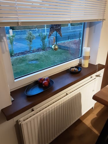 Customer photo review of Aufsatzfensterbank Braun