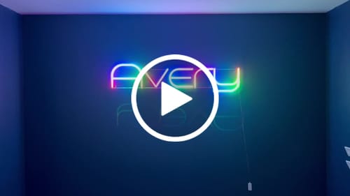 Customer video review of Custom Neon: Avery
