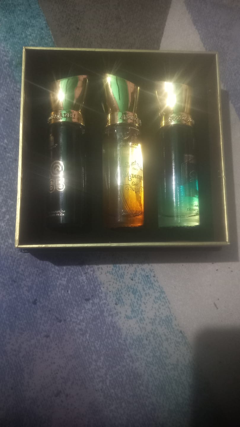 Customer photo review of Legendary Gift Set 3 Pcs Set of Premium Perfume Spray