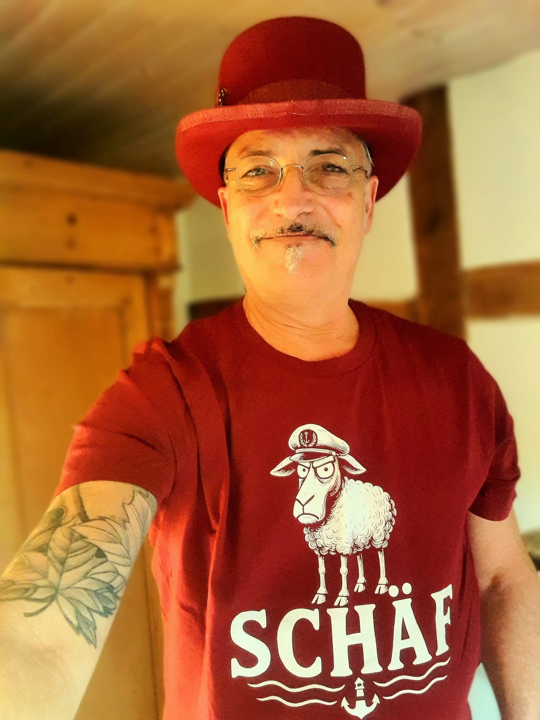 Customer photo review of Schäf Chef Papa Vater  · Herren Premium Bio T-Shirt